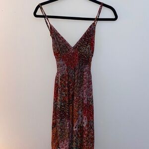 Red Boho Strappy Dress